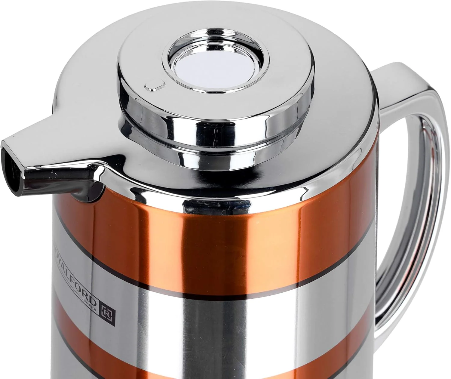 Royalford Double Wall Vaccum Flask 1300ml, Asbestos Free, Pink Glass inner, Strong & Durable Design, 24hr Hot- 36hr Cold- RF9588 - Image 3