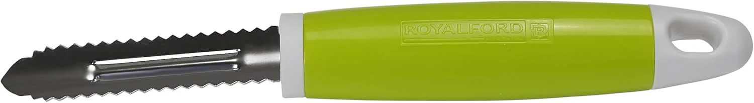 ROYALFORD Fish Peeler, Stainless Steel + ABS, Green- RF6304 - Image 2