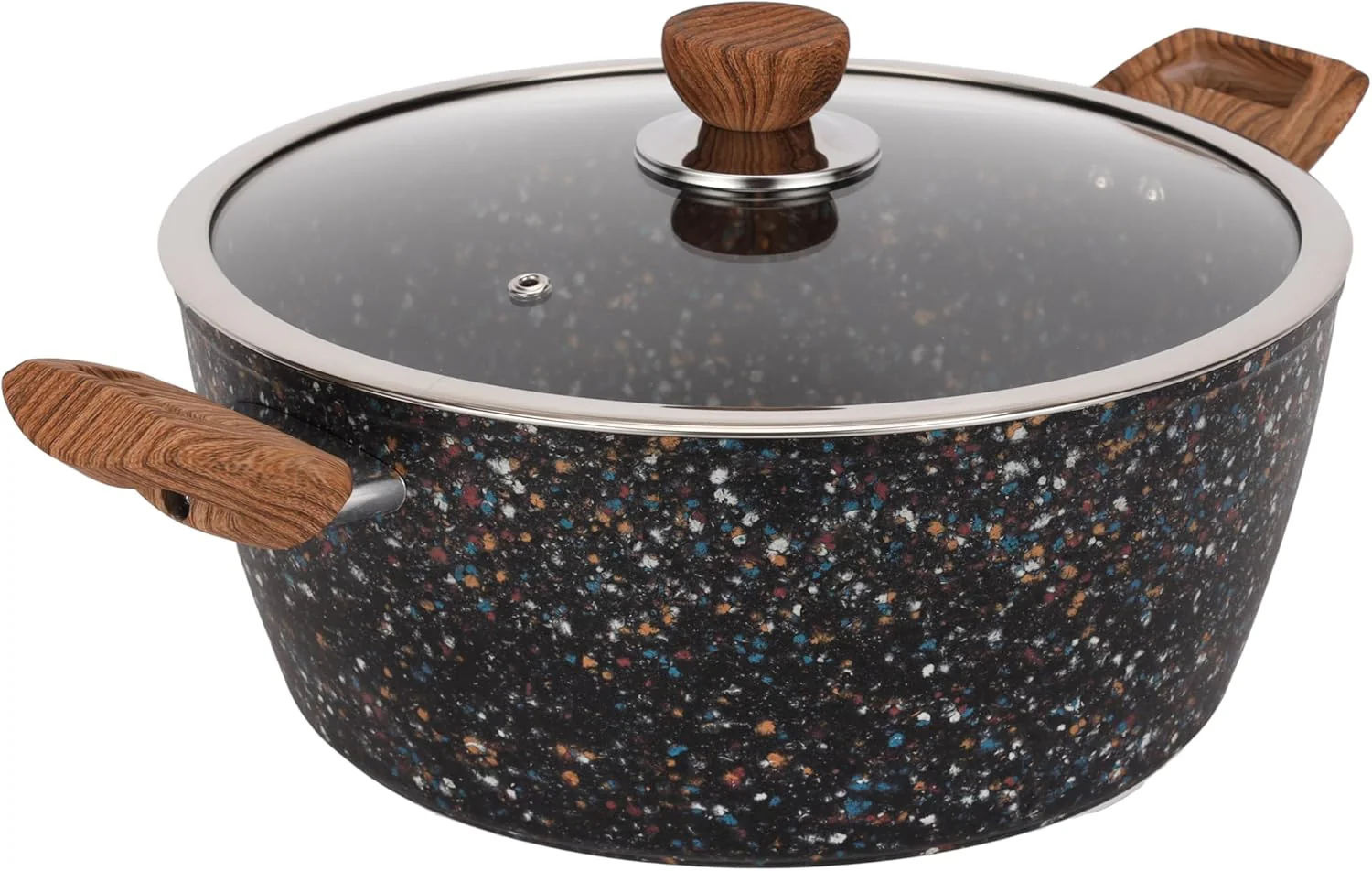 ROYALFORD Forged Aluminum Casserole 28cm, Mult-Stone Granite Coating, Induction Compatible - Image 2