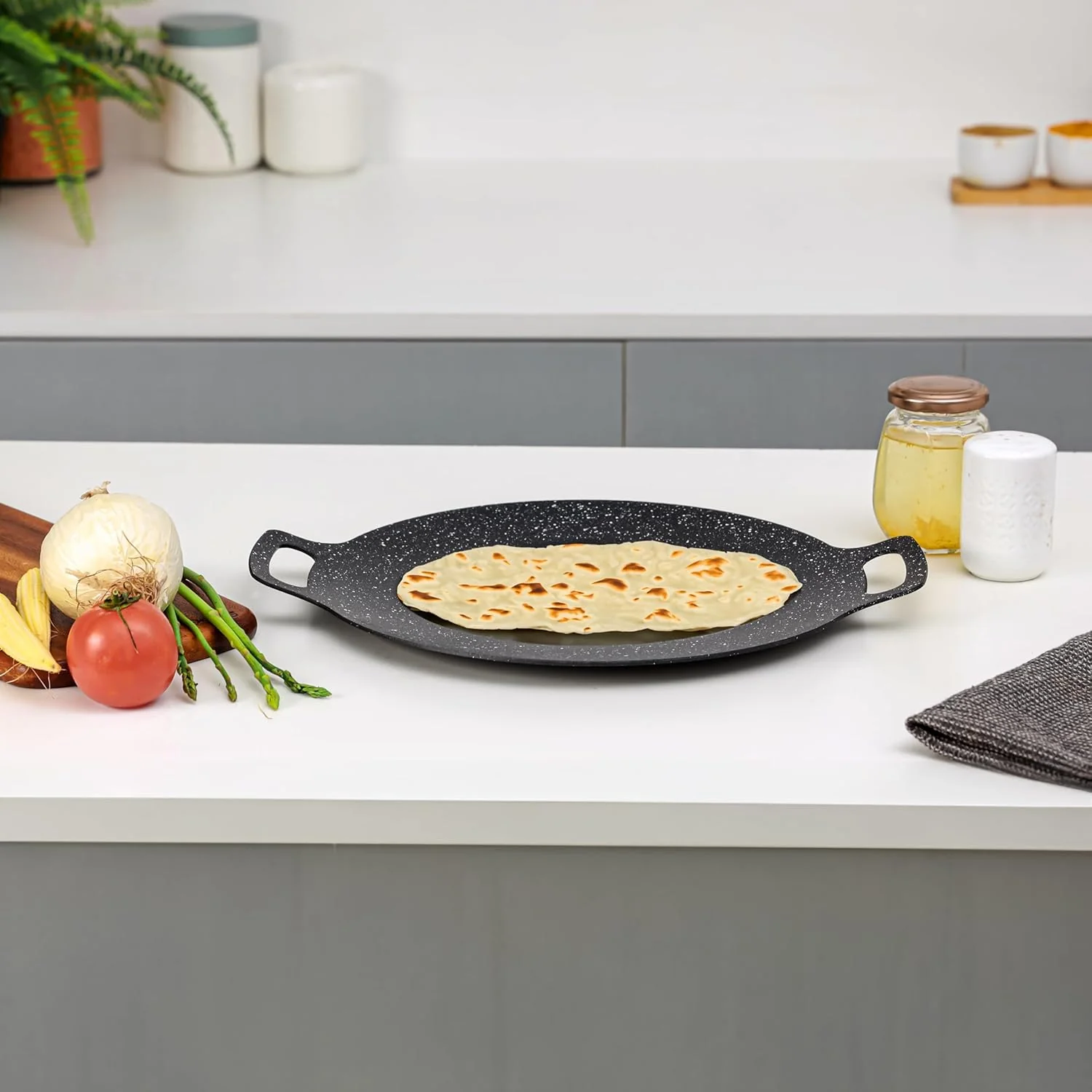 Royalford Granite Coated Aluminium Deep Tawa 30cm, Induction Campatible, RF12506 - Image 4