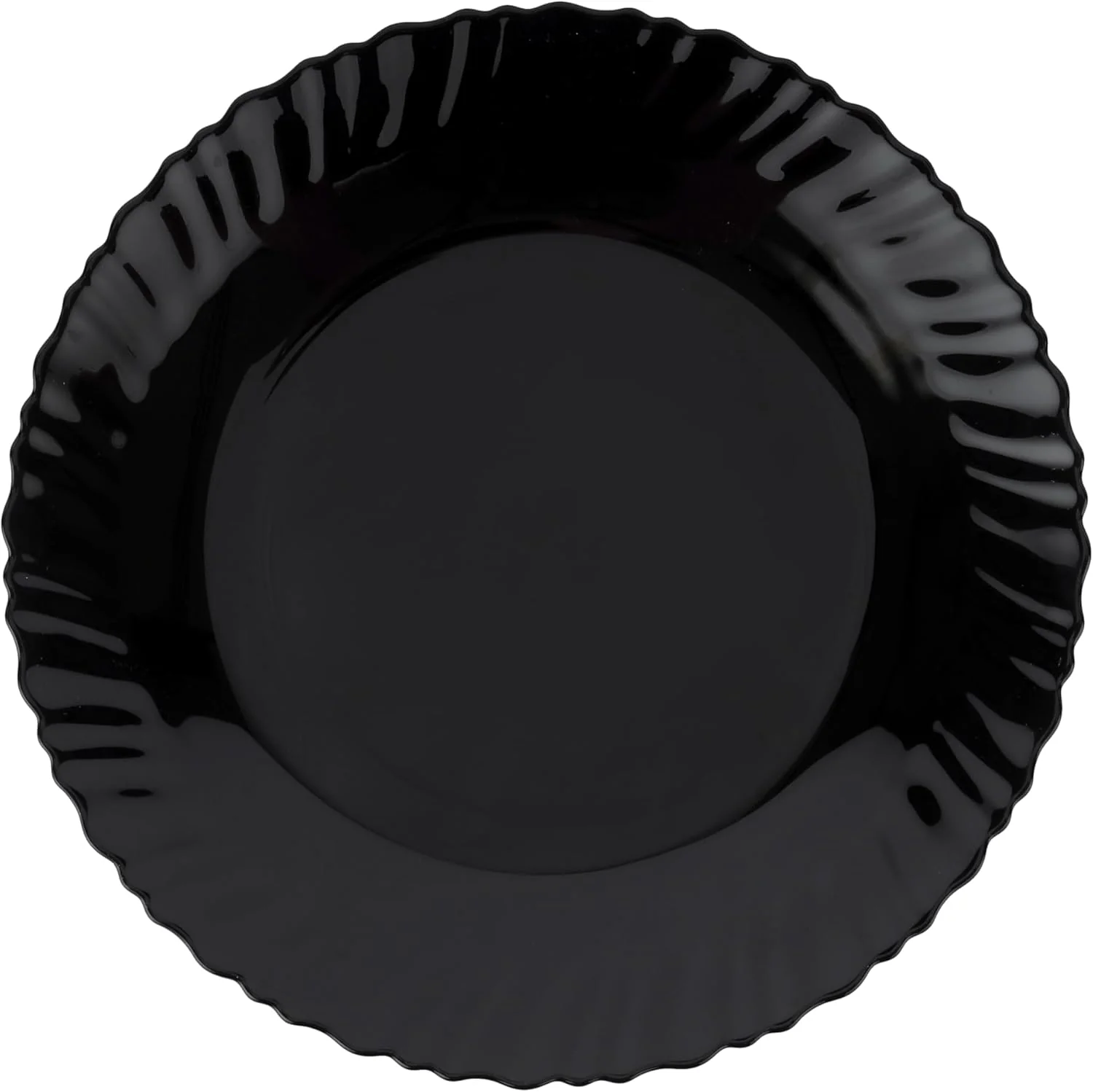Royalford Opalware Dinner Plates RF11901 Serving Plates, Rice Plates, Dishwasher Safe, Microwave Safe-27CM-Black