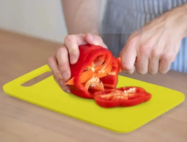 ROYALFORD Proffessional Cutting Board, Premium Quality Polymer 34.5cm*24.5cm*0.6cm, Yellow- RF7325 - Image 2