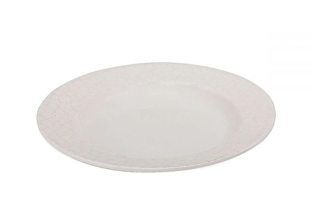 Royalford RF4491 Melamine White Pearl Deep Plate-20CM-White