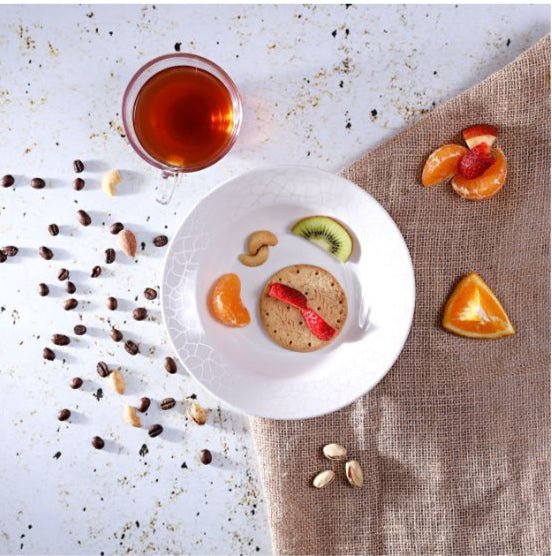 Royalford RF4491 Melamine White Pearl Deep Plate-20CM-White - Image 2