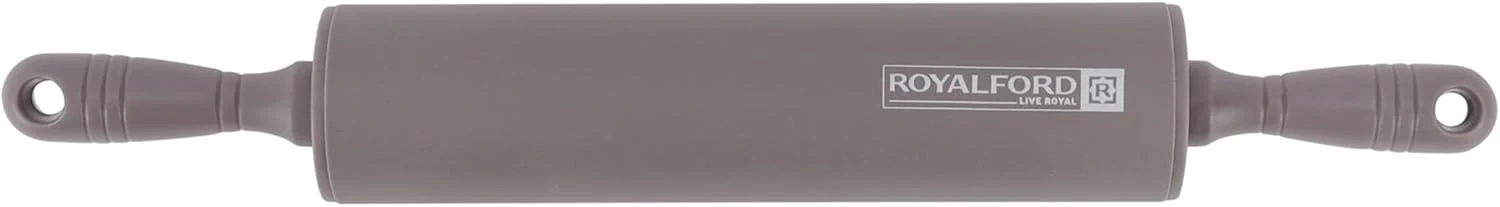 Royalford Rolling Pin RF12317 Non-Stick Silicone with PP Handle for Flour Dough, Pastry Roller baking Tools 100% Food Grade Dishwasher Safe marks and Stains resistant-31.5CM - Image 3