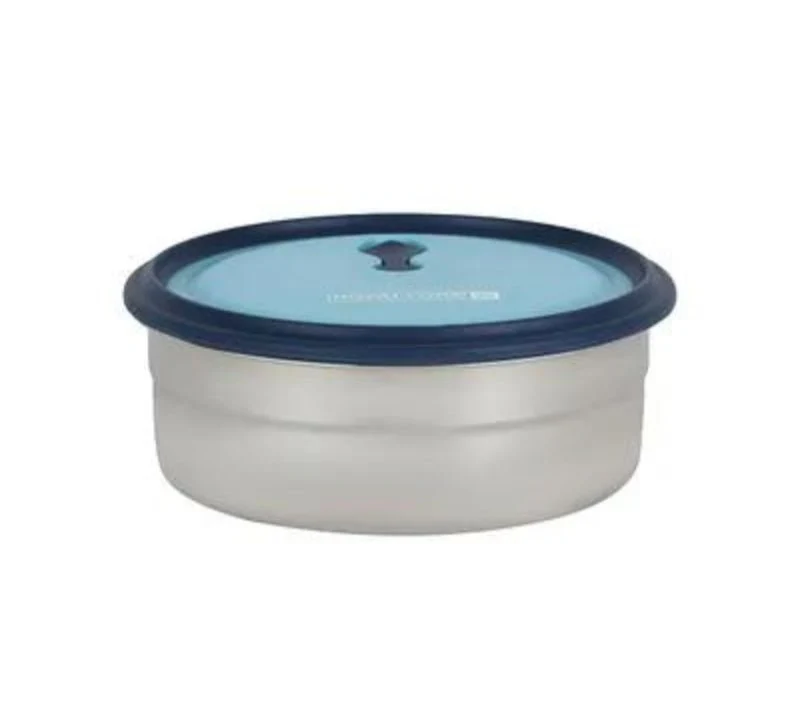 ROYALFORD Stainless Steel Round Lunch Box 700ml, Blue- RF12626