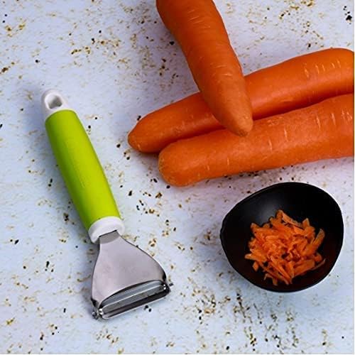 Royalford Stainless Steel Triangle Peeler-19cmX5.5cm-Green&White - Image 5