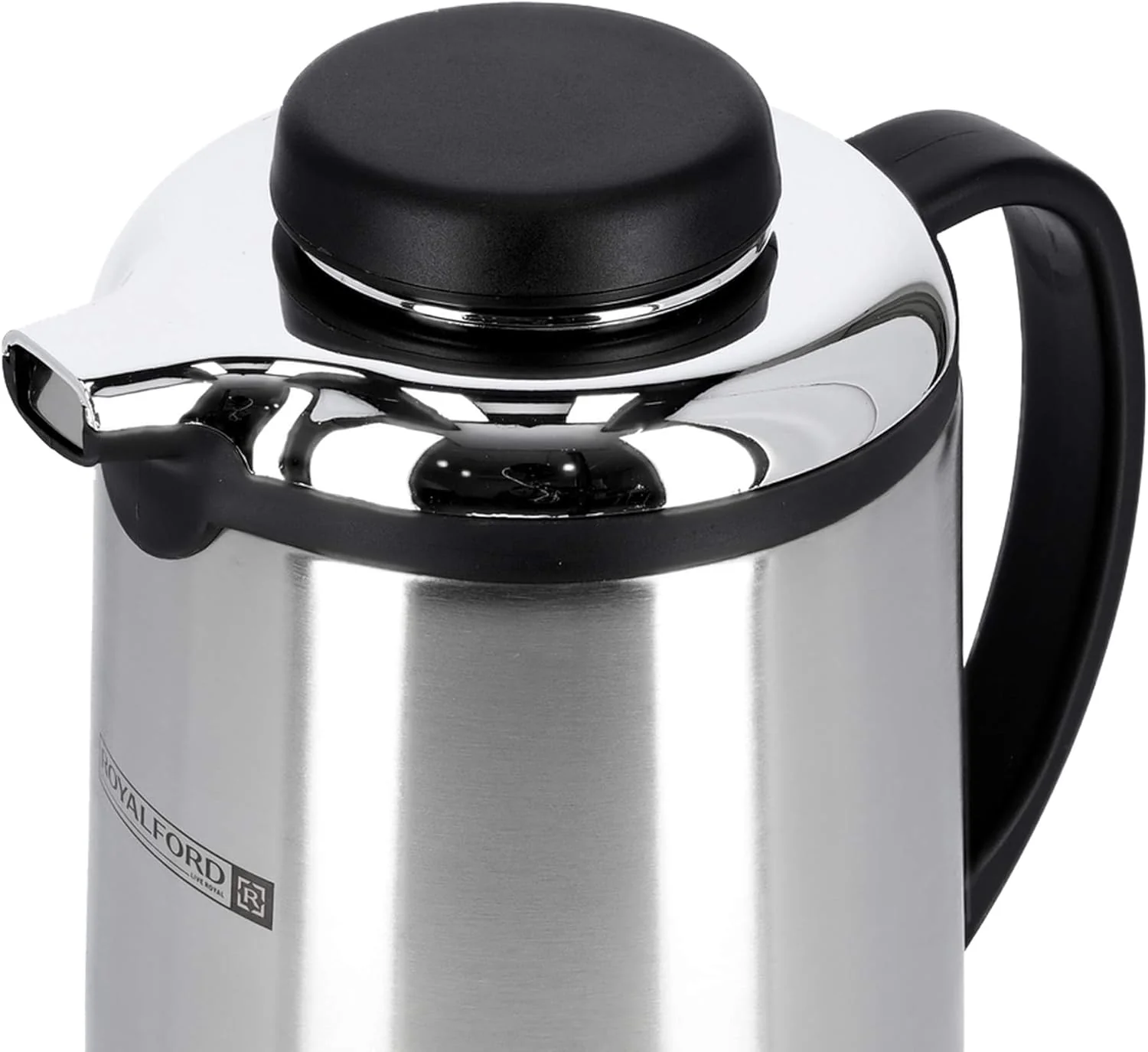 Royalford Stainless Steel Vaccum Flask 1300ml, Stainless Steel Inner Pot, Strong & Durable Design, 12hr Hot- 24hr Cold- RF6895 - Image 3