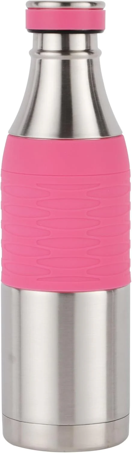 Royalford Stainless Steel Vacuum Bottle RF12326 Preserves the Flavor and Freshness, Unbreakable Portable, Leak-Resistant and Light-Weight Suitable for Indoor and Outdoor Use-600ML