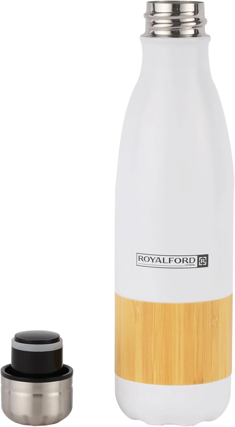 Royalford Stainless Steel Vacuum Bottle RF12329 Preserves the Flavor and Freshness, Unbreakable Portable, Leak-Resistant and Light-Weight-750ML - Image 3