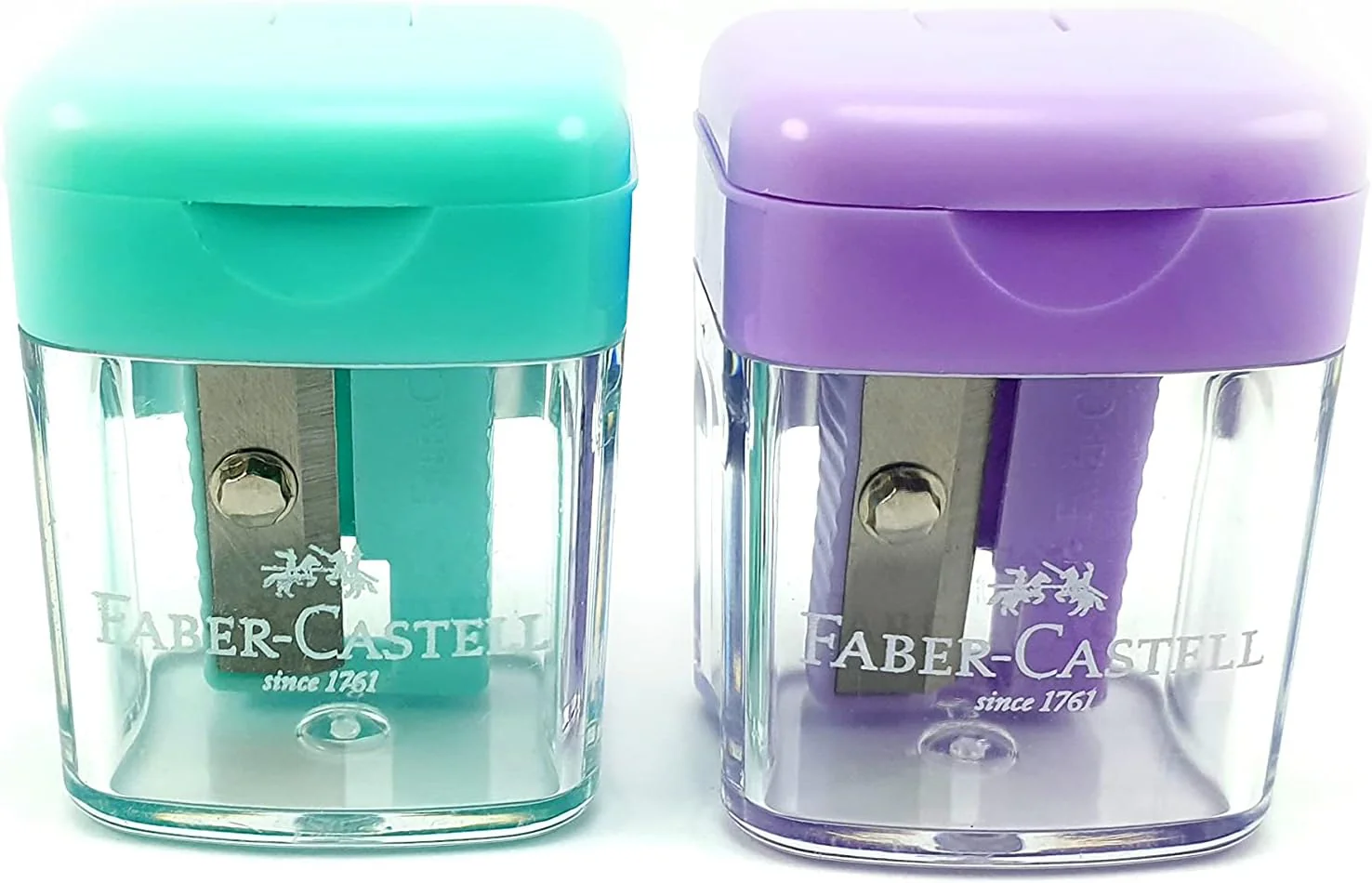 Faber-Castell Minibox Sharpener – 4pc Pastel Colours Set - Image 3