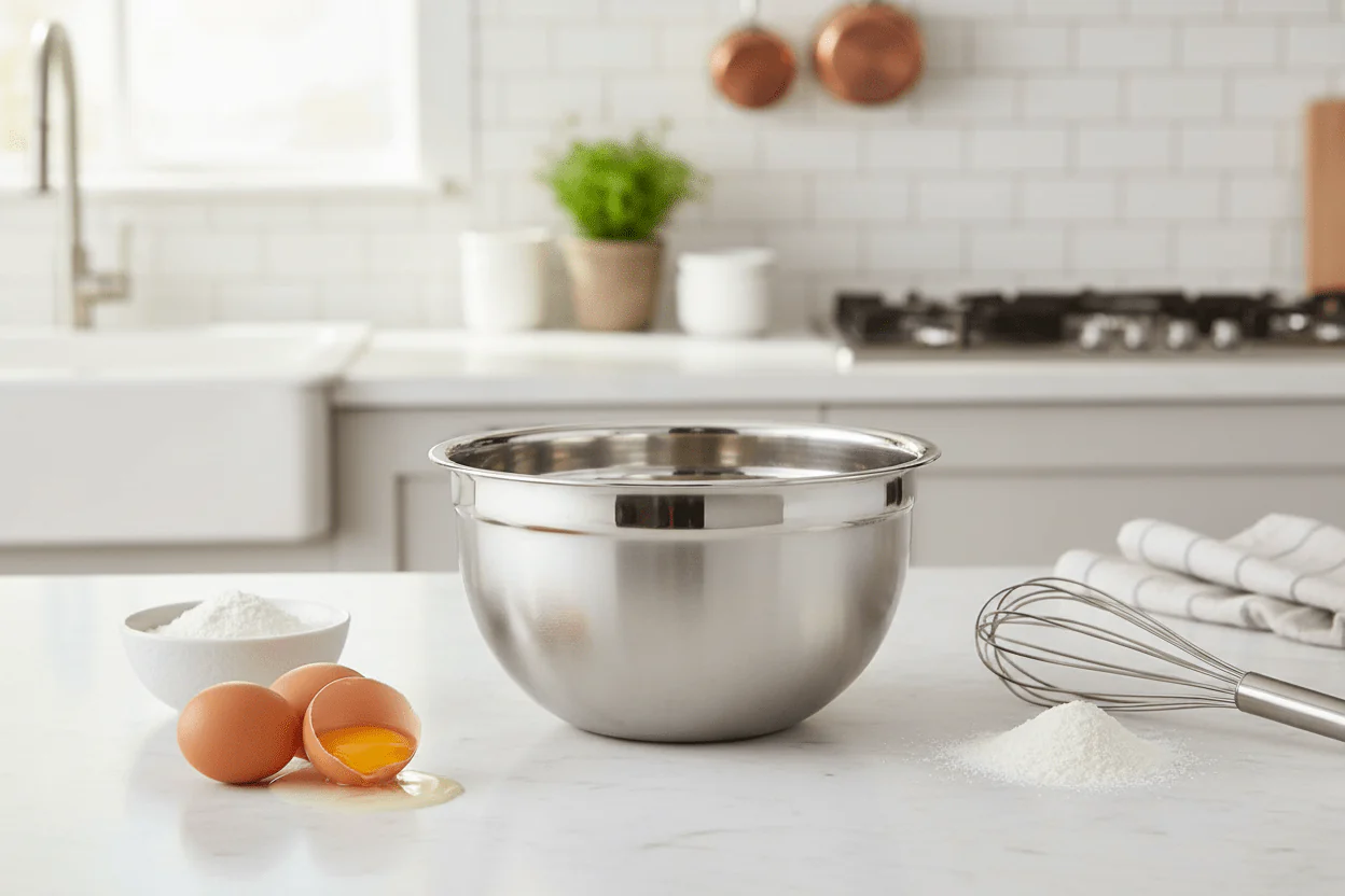 Raj Steel German Mixing Bowl | 18 cm | Stainless Steel | Silver | SGMB18 - Image 4