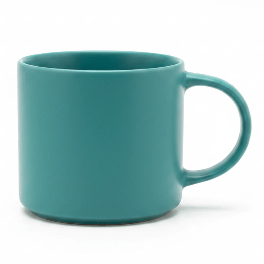Ceramic Mug 300ml — Teal Green | Matte Finish | Everyday Luxury