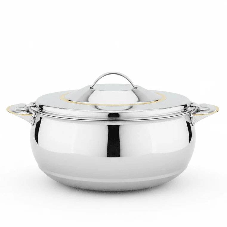Sanjana Salma Extra Large Stainless Steel Insulated Hotpot Long Lasting Heat Retention for Meals 4000 ml