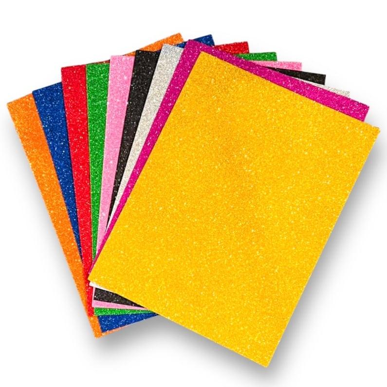 SBC 10pcs Glitter Eva Foam Stricker 20cm*30cm, Assorted Color