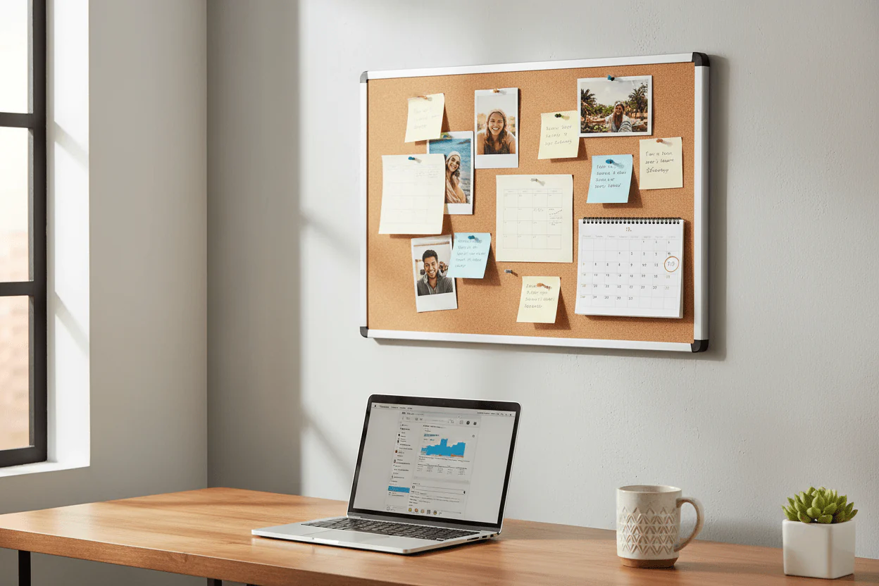 SBC Rectangular Cork Board with Aluminium Frame 60cm*80cm - Image 2