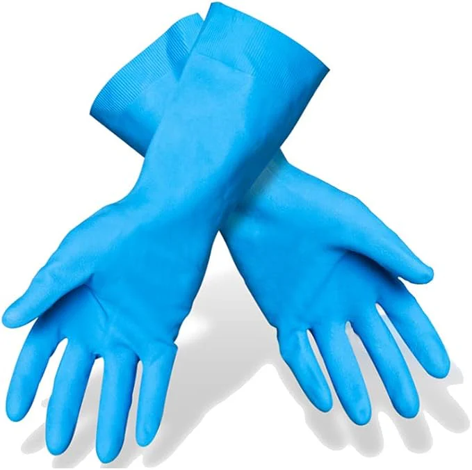Scotch Brite Multi-Purpose Vanilla Scented Latex Gloves, Small, Yellow/Blue, 2 Pair - Image 3