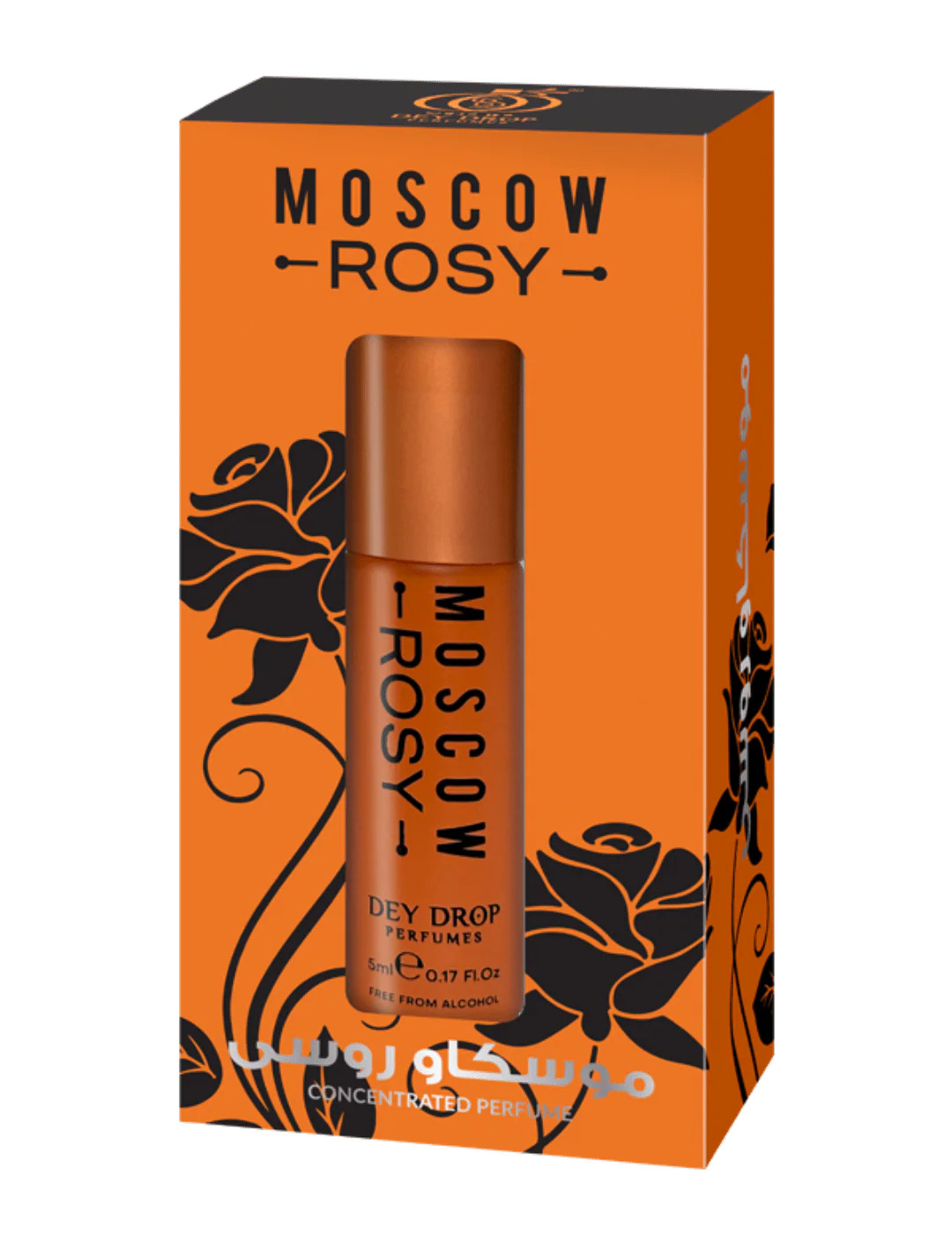 Dey Drop Moscow Rosy – Concentrated Roll-On Perfume | 5ml | Alcohol-Free