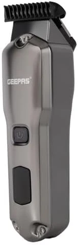 Geepas Rechargeable Hair and Beard Trimmer- GTR57508/ with High-Capacity Li-ion Battery and 180 min Working Time/Detachable Blades and Waterproof IPX7/ LED Display/