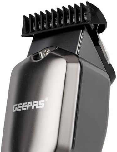 Geepas Rechargeable Hair and Beard Trimmer- GTR57508/ with High-Capacity Li-ion Battery and 180 min Working Time/Detachable Blades and Waterproof IPX7/ LED Display/ - Image 4