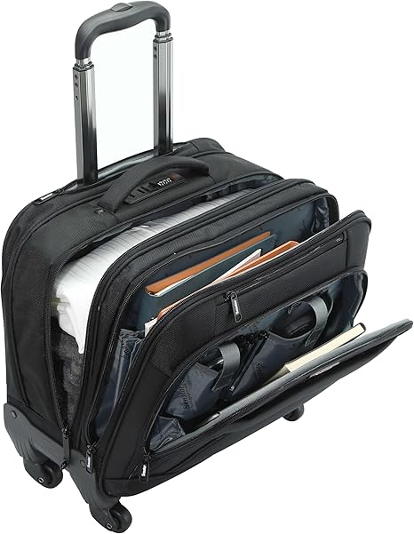 Senator KH102 17-Inch Premium Water-Resistant Pilot Bag with 4 Spinner Wheels & Secure Laptop Compartment – Unisex - Image 2