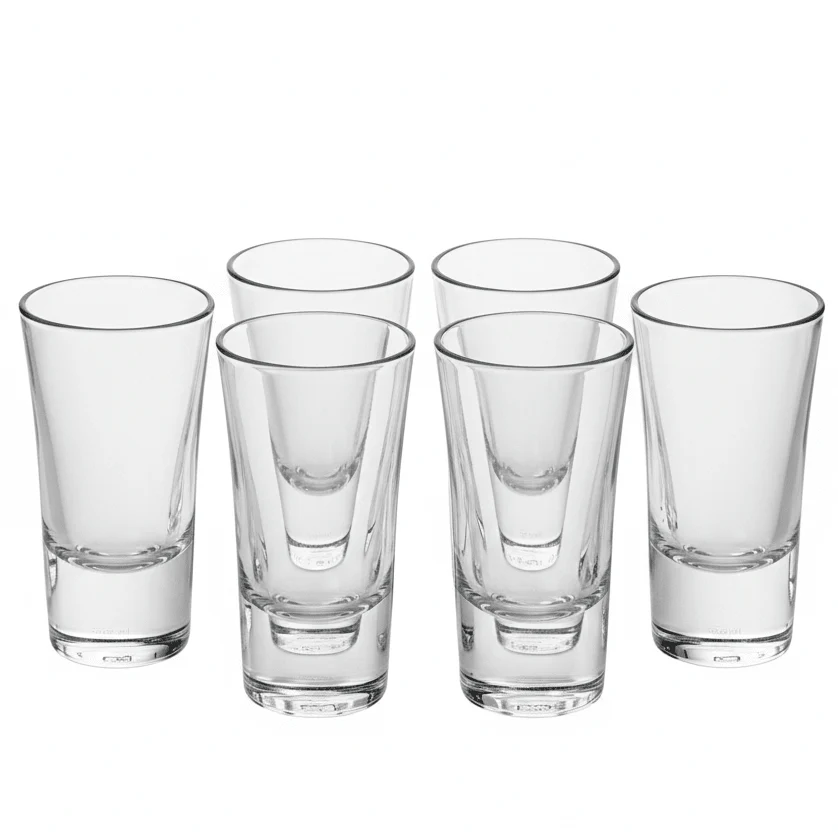 Senior 50ml Classic Shot Glasses for Home Bar, Parties & Events – Set of 6