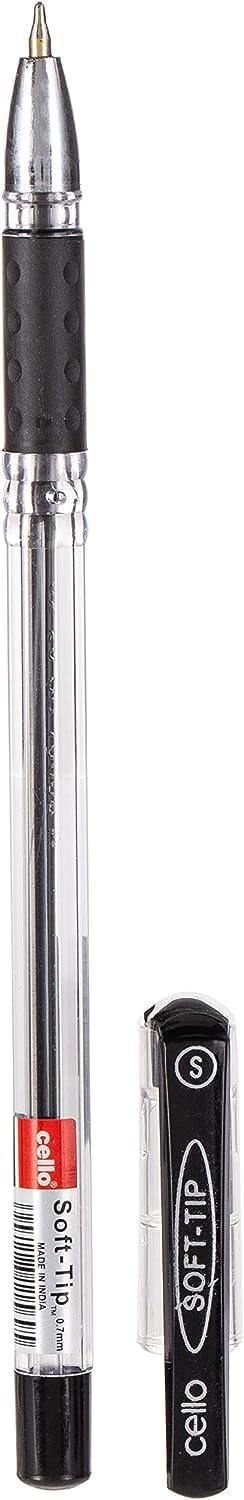 Cello Soft Tip Ball Pen 0.7mm – Black | Pack of 5 - Image 2
