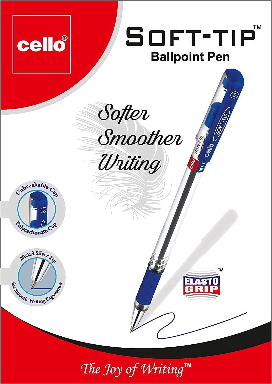 Cello Soft Tip Ball Pen 0.7mm – Black | Pack of 5 - Image 3