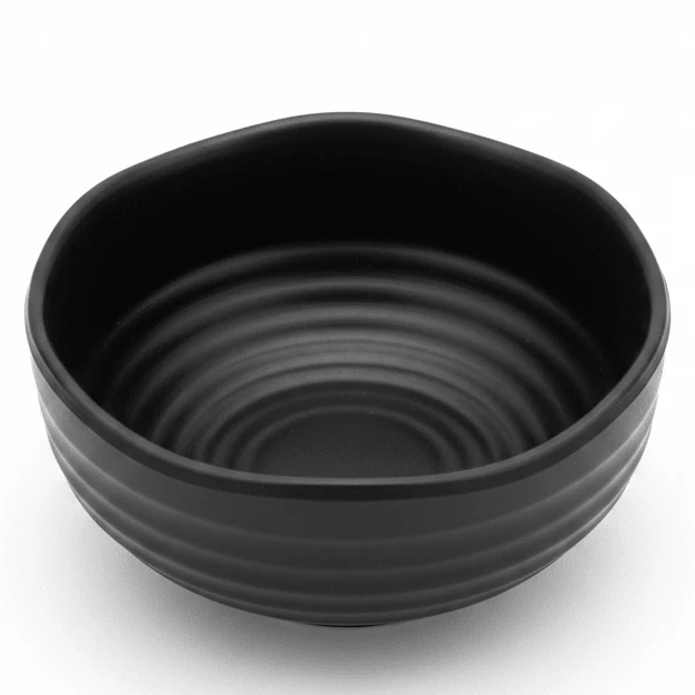 Servewell Black Melamine Matta Serving Bowl 3.5 inch Small Bowl for Chutney Sauce and Condiments Durable and Food Safe