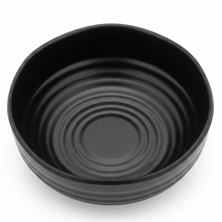 Servewell Black Melamine Matta Serving Bowl 4.5 inch Medium Bowl for Curries Desserts and Side Dishes Break Resistant