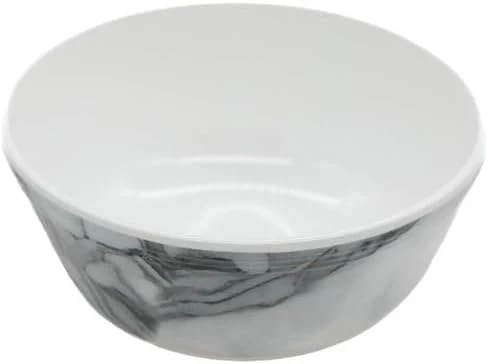Servewell Marbo Melamine Soup,Rice Bowl 11.5CM-White&Grey - Image 3