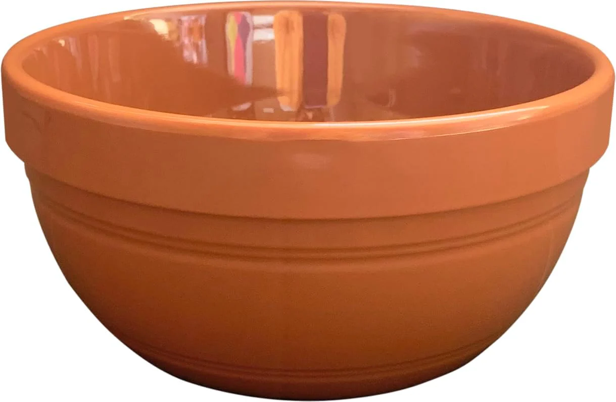 Servewell Melamine Horeca Terracotta Hammered Bowl-23CM-(2.5L)-Clay Color