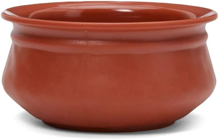 Servewell Melamine Horeca Terracotta Handi Bowl-18cmX9cm-Clay Color