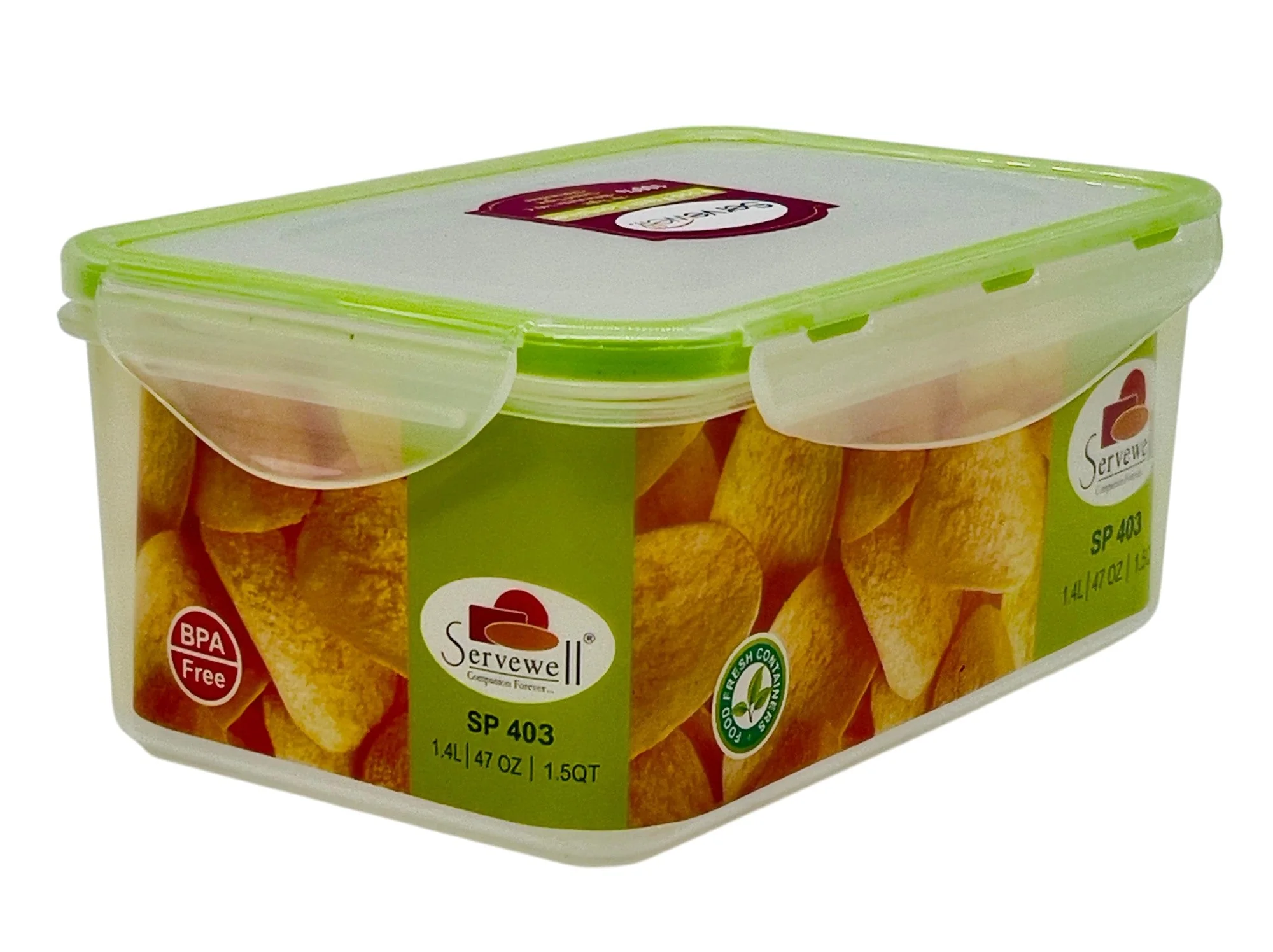 SERVEWELL Rectangular Food Container 1.4 Liter- SF9136 - Image 2