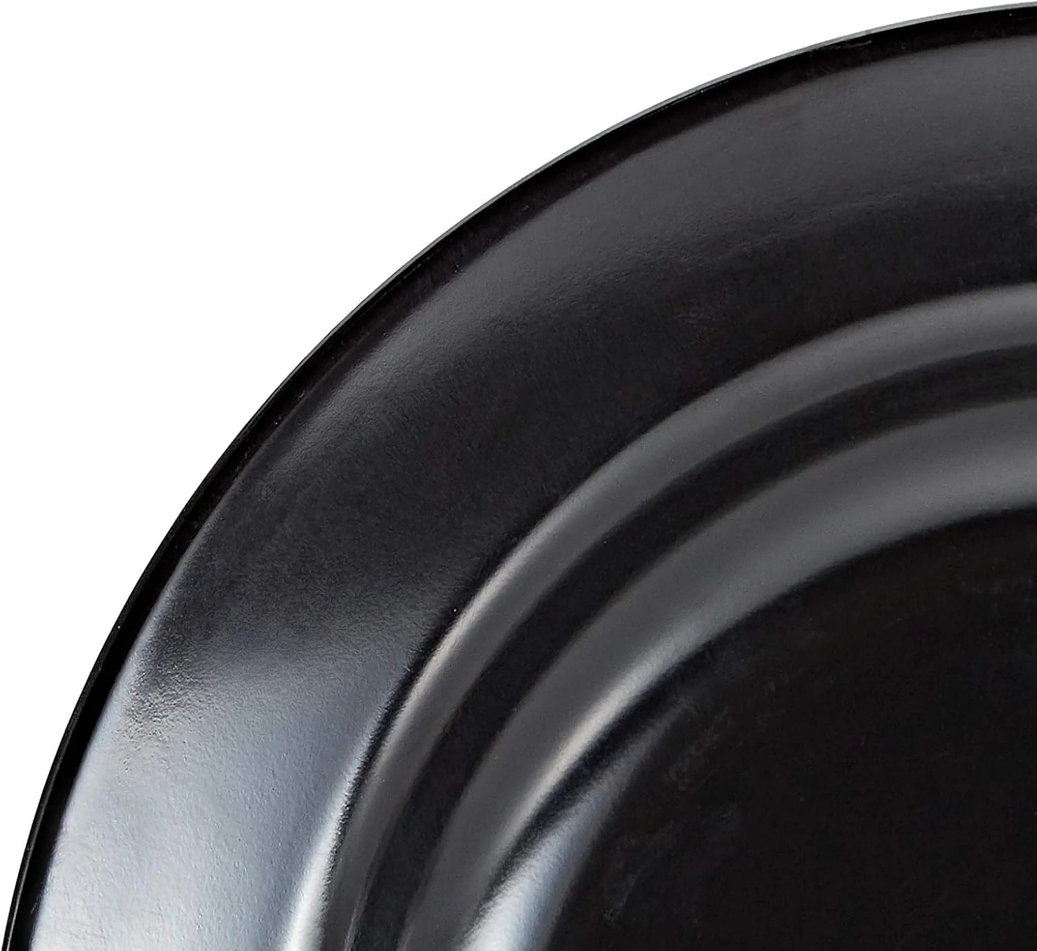 Servewell Melamine Round Rim Soup Serving Plate-23CM-Black - Image 3