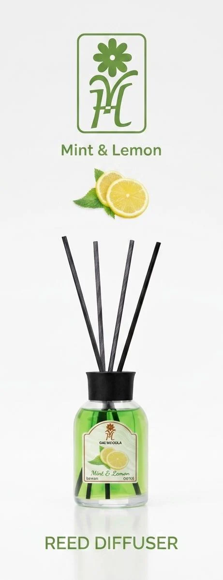 Yala Home Mint & Lemon Reed Diffuser | 100ml - Image 2