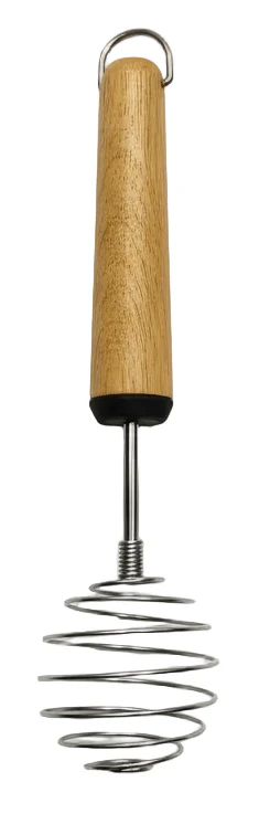 Shengya Stainless Steel Balloon Egg Whisk with Wooden Handle – Perfect for Baking, Mixing & Beating Eggs (25×6 cm)
