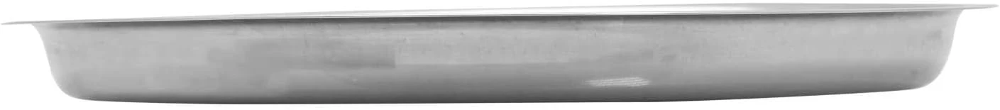 Raj Stainless Steel Round Dinner Plate 33cm | Silver | TP0014 - Image 3