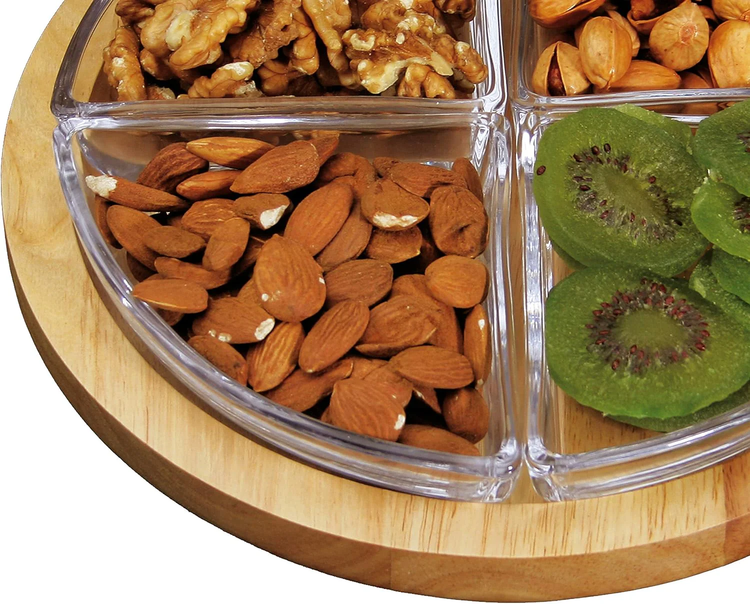 Billi Wooden Chip & Dip 4-Section Serving Tray – 23×5 cm - Image 2