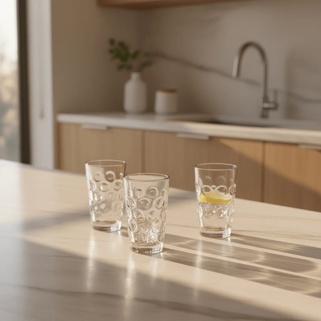 Sigma Premium Clear Drinkware Glass Set – Multipurpose Water & Juice Glasses, 3 Pieces, 250 ml - Image 2