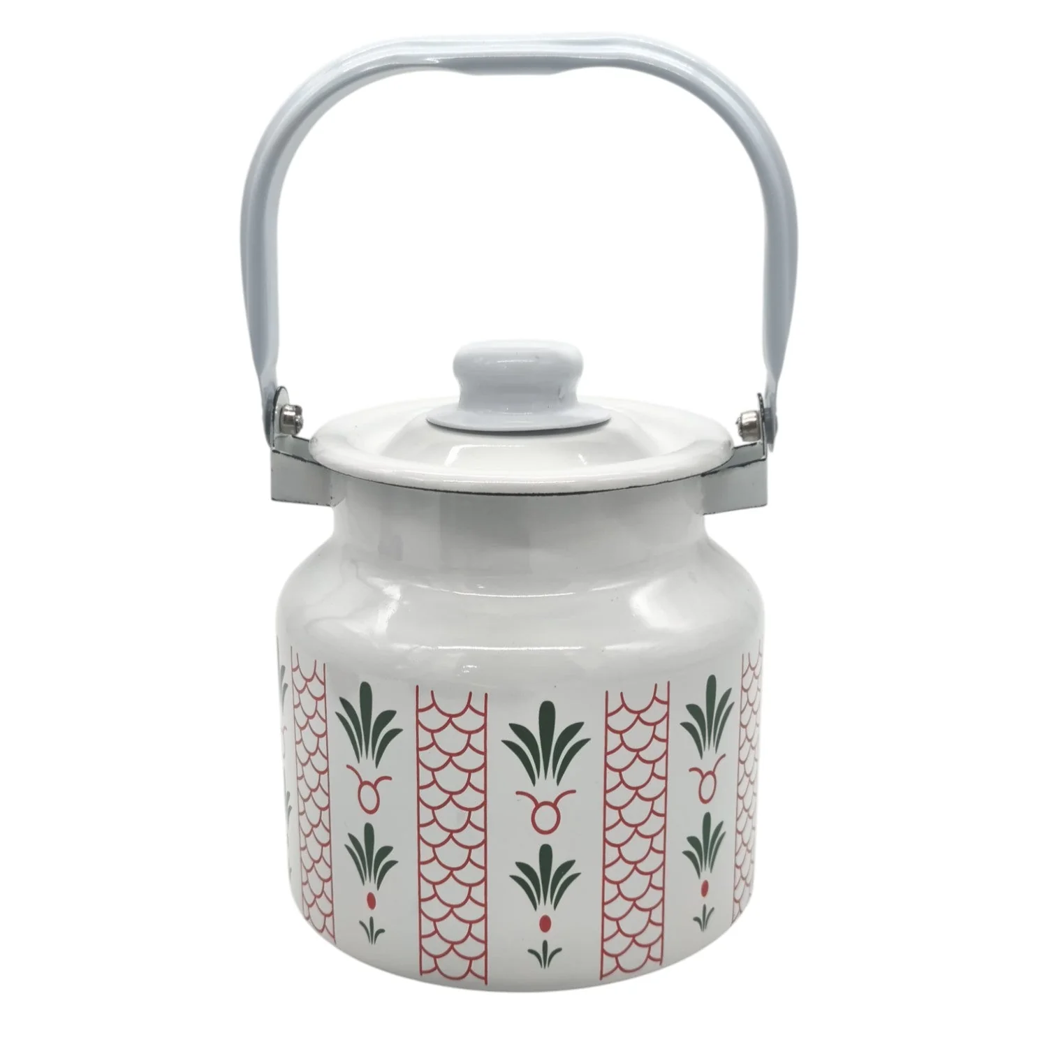 Simba Enamel Milk Can With Lid & Handle Oil Can Milk-2000ML