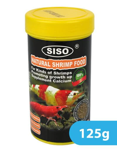 Siso Natural Shrimp Food, Growth Up Supplyment Calcium, 125G