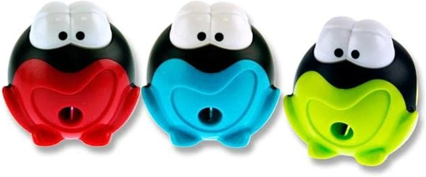 Maped Croc Croc Signal 1-Hole Pencil Sharpener – Assorted Colors (Pack of 3) - Image 2