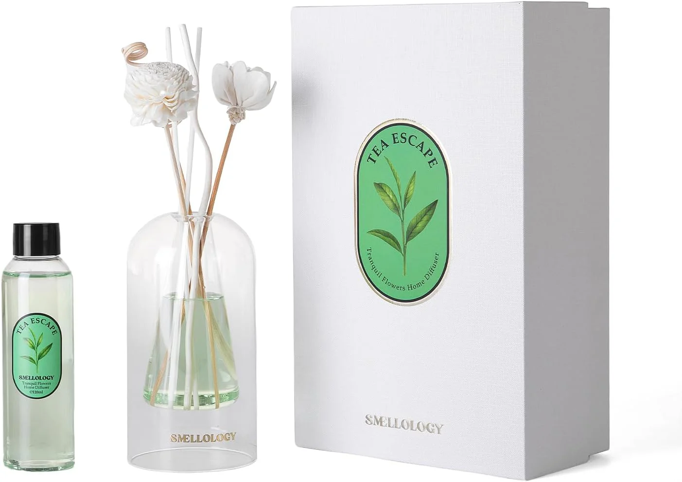 SMELLOLOGY  Tranquil Flower Flowers Home Diffuser- Tea Escape 120ml