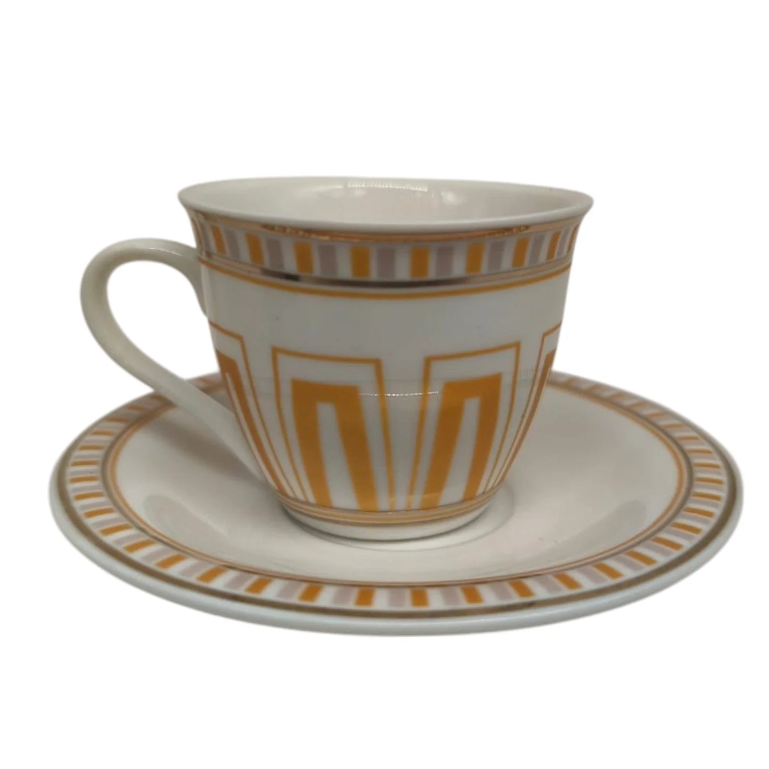 Solecasa Ceramic Cup and Saucer 12Pcs Set 6 Cups With 6 Saucers-100ML - Image 3