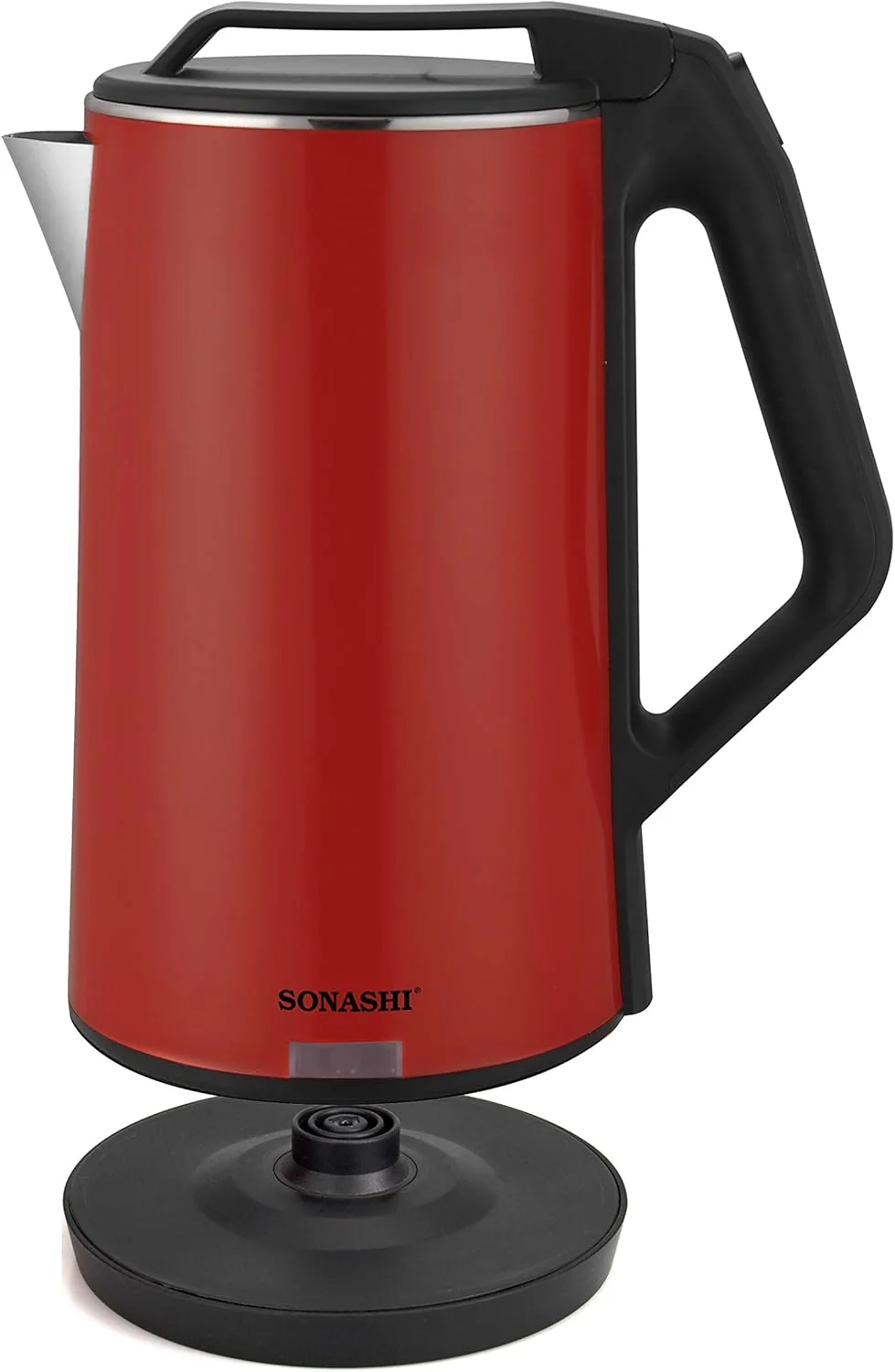 Sonashi 1.8 Liter Stainless Steel Cordless Kettle Red - SKT-1803 - Image 4