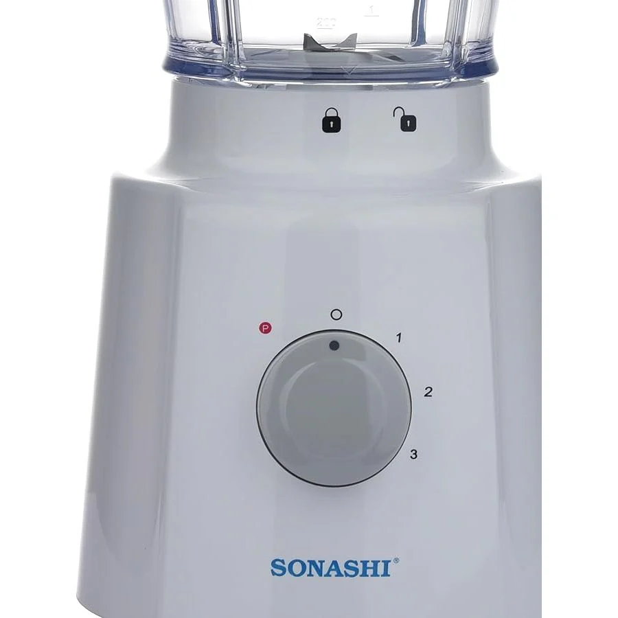 SONASHI 3 in 1 Blender SB-133 Ð 3 Speed, 650W Countertop Blender Mixer Grinder with Overheating Protection, 1.5L Unbreakable Jar, Mincing Cup, Grinding Cup | Kitchen Appliances - Image 4