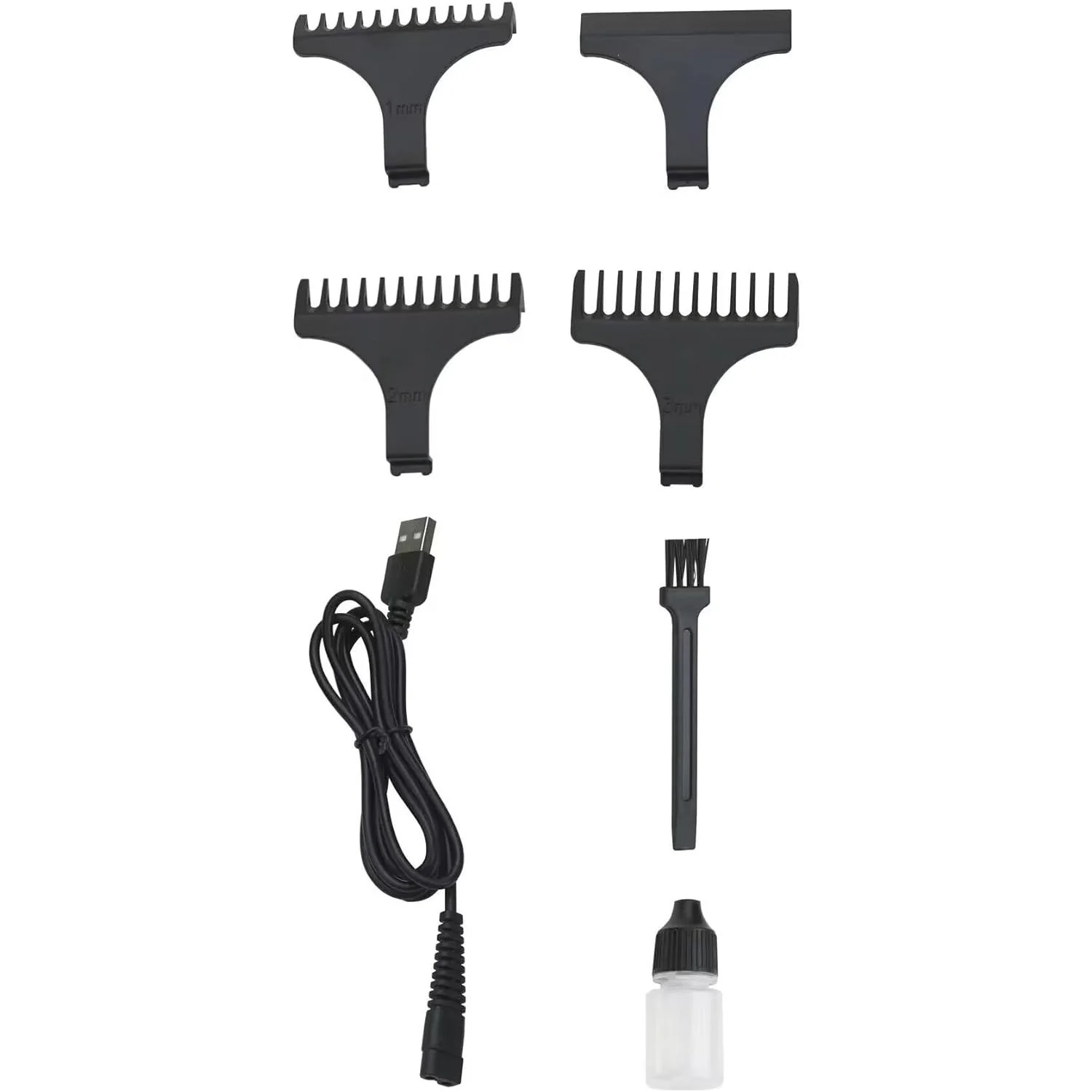 Sonashi 6-in-1 Rechargeable Hair Clipper Set - Trimmer/Shaver/Nose Trimmer Stainless Steel Blades For Easy Cutting And LCD Display, Use Time - 2 Hours SHC-1064 Black - Image 2