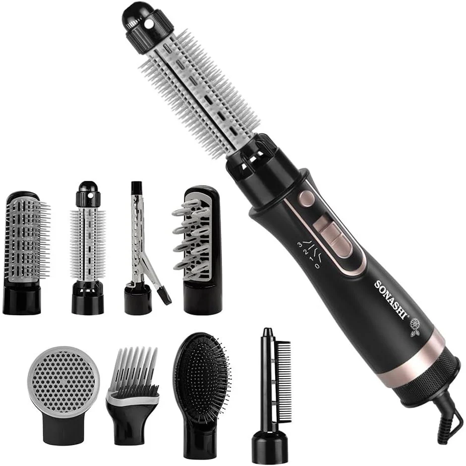 Sonashi 9 In 1 Electric Hair Styler SHS-2091 Black - Image 7