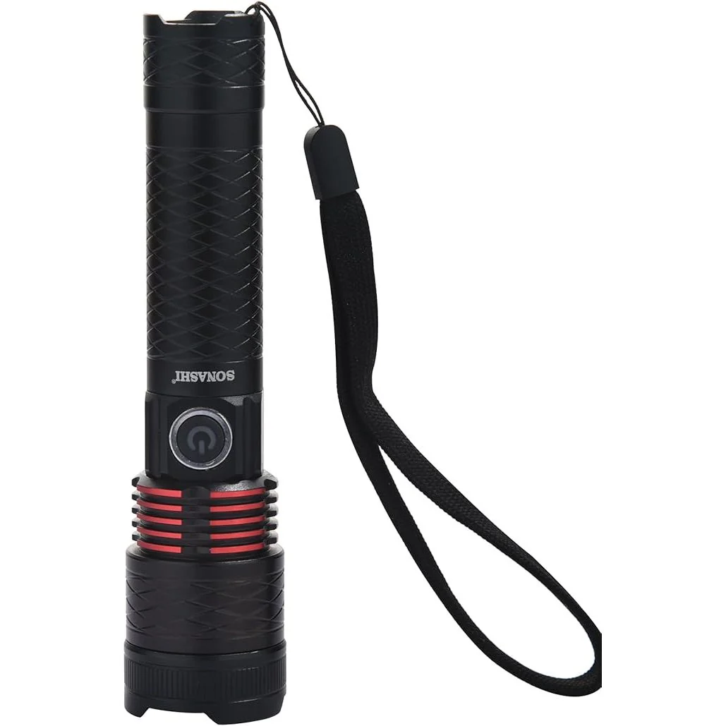 Sonashi Rechargeable LED Torch SLT-601 Black - Image 5